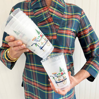 Christmas Bar Cart Shatterproof Cups