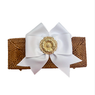 Colette Fluffy Bow Clutch