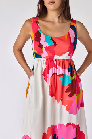 Callie Dress in Bold Bloom