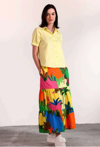 Ada Skirt in Tropical Patchwork