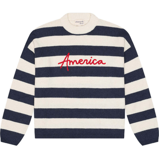 Sadie Crewneck Sweater - America Stripes