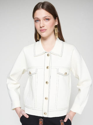 Knitwear Cardigan in White