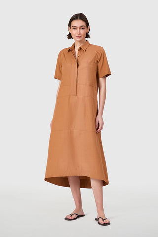 City Dress in Cashew