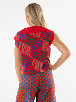 Poppy Pullover Vest in Vintage Monogram