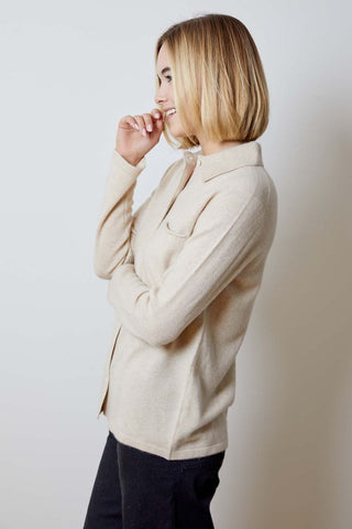 Boyfriend Sweater in Eco Beige