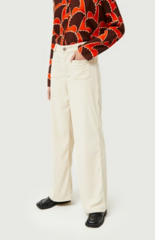 Corduroy Pants in Ecru