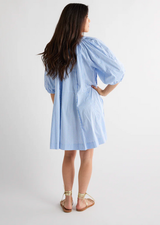 Blake Dress in Blue Stripe