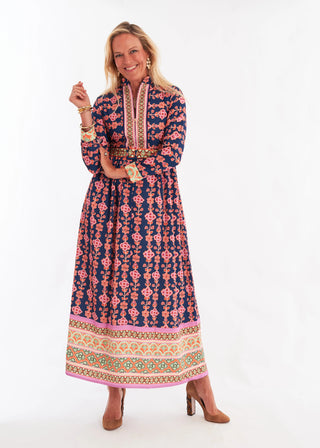 Lane Dress in Serendipity Blue Multi