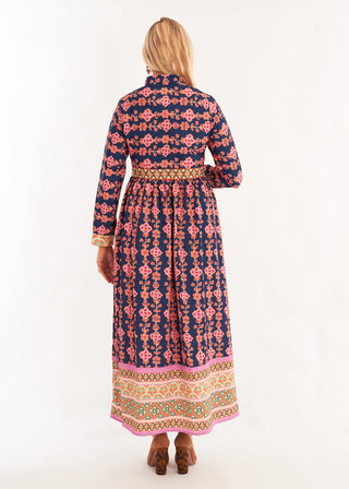 Lane Dress in Serendipity Blue Multi