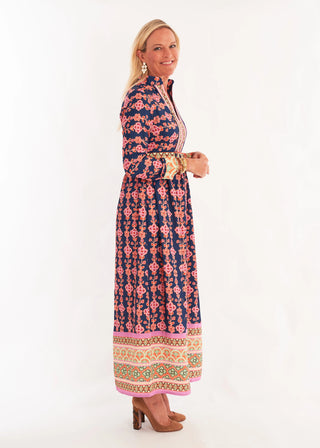 Lane Dress in Serendipity Blue Multi