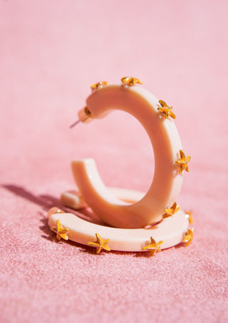 Large Starfish Jewel Hoop