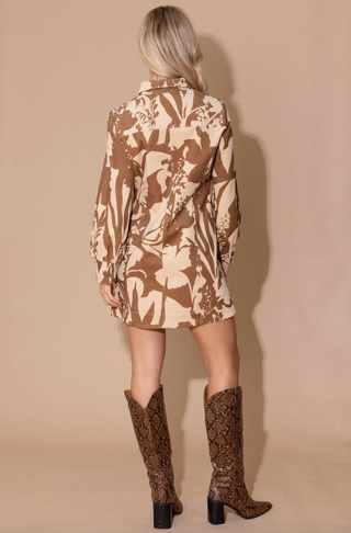 Harriet Dress in Sienna Shadow