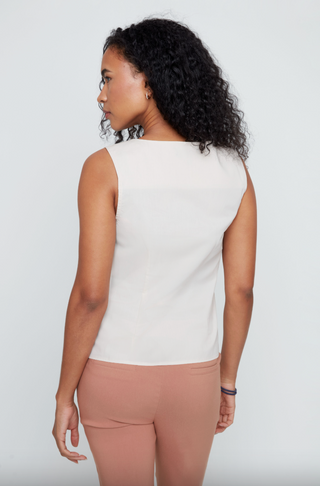 Woven Blouse in Oyster
