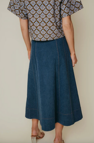 Silvie Skirt in Dark Denim