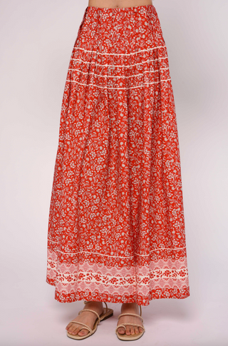 Cara Skirt in Rosemary Dreamscape Print