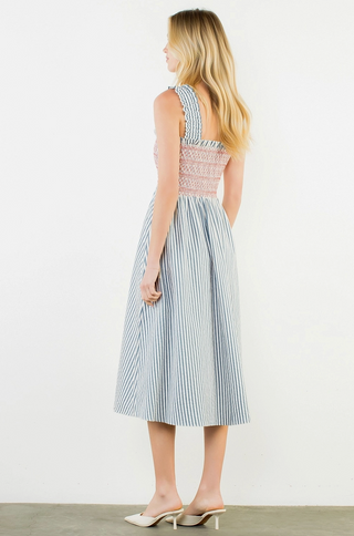 Nantucket Stripe Midi Dress