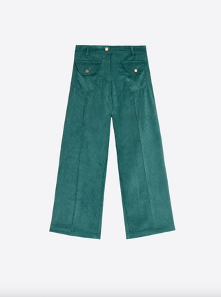 Donatella Corduroy Pants in Green