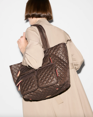 Medium Metro Travel Tote in Walnut Brown