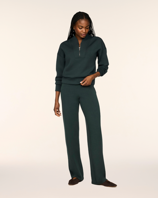 Spanx Airessentials® Shawl Collar Half Zip in Night Forest Heather
