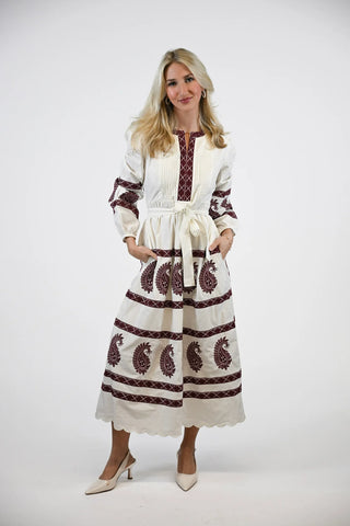 The Phoebe Dress in Rosewash Paisley