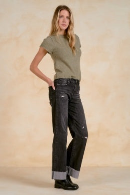 The Sam Sweater in Light Olive