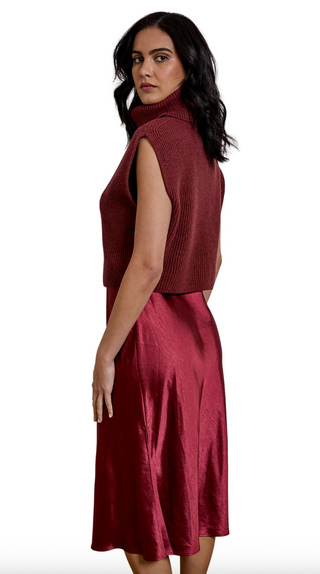 Jin Sweater Dress in Russet