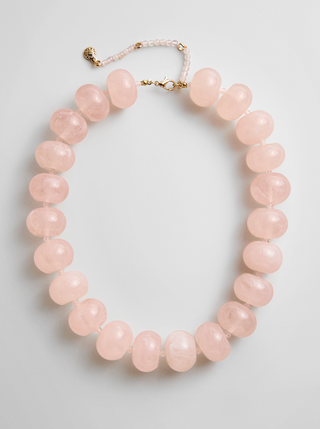 Joan Semi-Precious Necklace in Pink