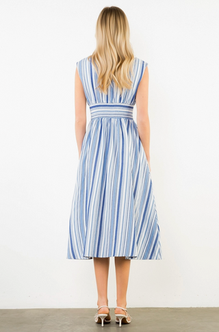 Savannah Stripe Midi Dress