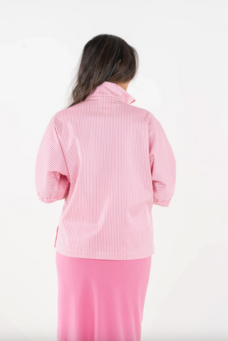Bonny Top in Pink Carnation Stripe