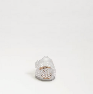 Michaela Jelly Mary Jane Flat in Clear Jelly