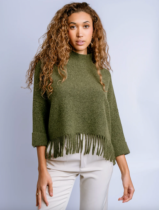 Sachi 'Aja' Sweater in Olive