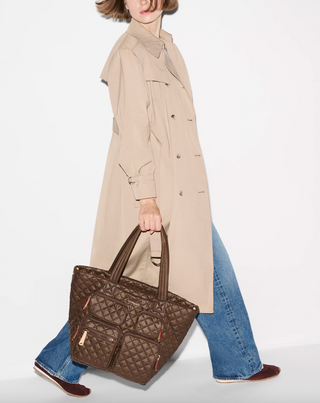 Medium Metro Travel Tote in Walnut Brown