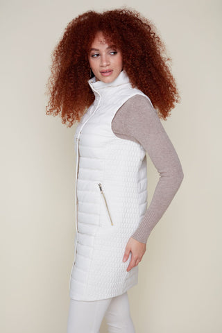 Puffer Vest in Oyster