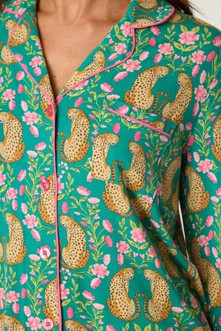 Cheetah Bonita Dreams in Teal Blue