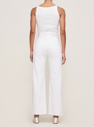 Karmine Refined Wide Leg in White