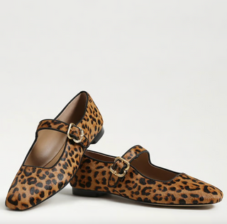 Michaela Mary Jane Flat in Leopard