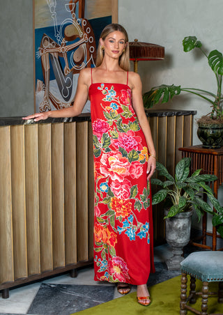 Betsy Dress in Fall Blooms