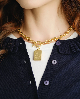Bird Bam Mahjong Toggle Necklace