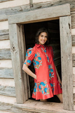 Liv Dress in Cinnaleaf