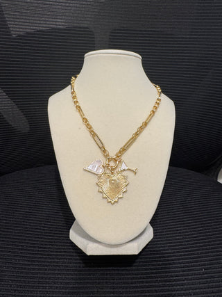 Marti Charm Necklace in Gold