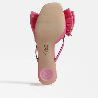 Natalina Kitten Heel Mule in Pink Sorbet