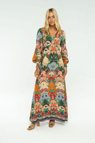 Layla Dress in Salmon Rose
