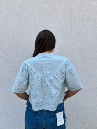 Faye Boho Henley in Crystal Blue