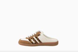 EASTER in WHITE LEOPARD Backless Sneakers