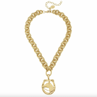 Gold Horseshoe Necklace