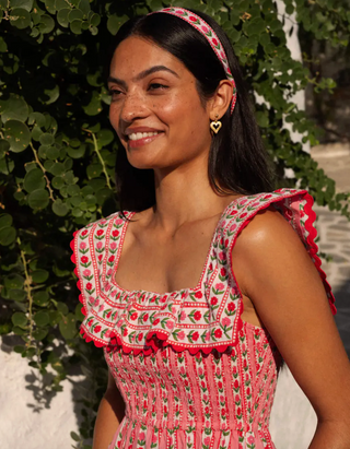 Carrie Dress in Alpine Rose