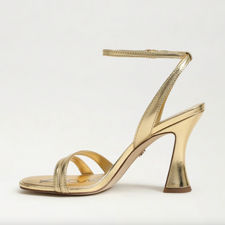 Junie Strappy Sandal in Amber Gold