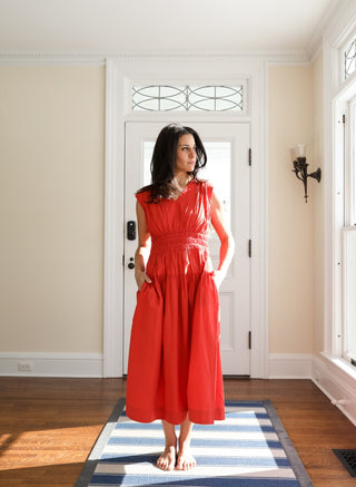 Eva Dress in Tomato