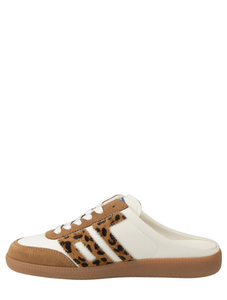 Back 70 White Leopard Backless Sneaker