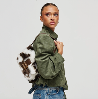 Beverly - Faux Fur Cow Crossbody